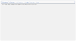 Desktop Screenshot of massimocorner.com