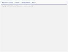 Tablet Screenshot of massimocorner.com
